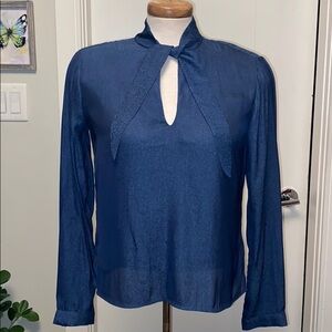 Small dusty blue blouse
